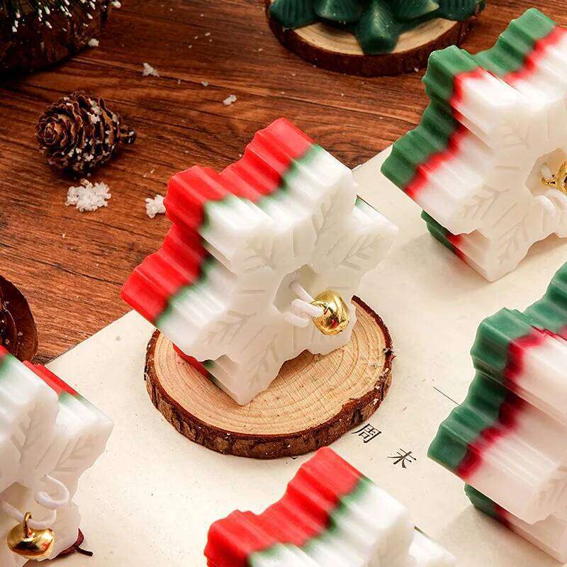 Christmas Day Gift, Snowflake Aromatherapy Atmosphere Candle, Winter Box, Creative Home Decoration, Holiday Gift W260304