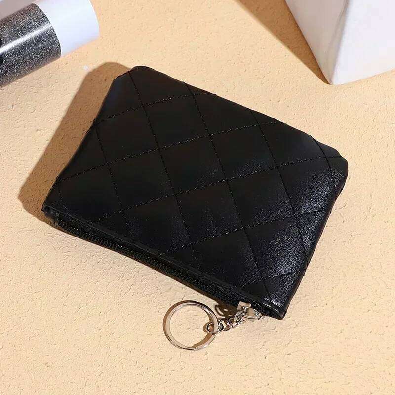 Fashion Leather Women Purse Small Wallet Change Coin Pouch Mini Zipper Money Clip Bags Children Pocket Wallets Key Holder C260304
