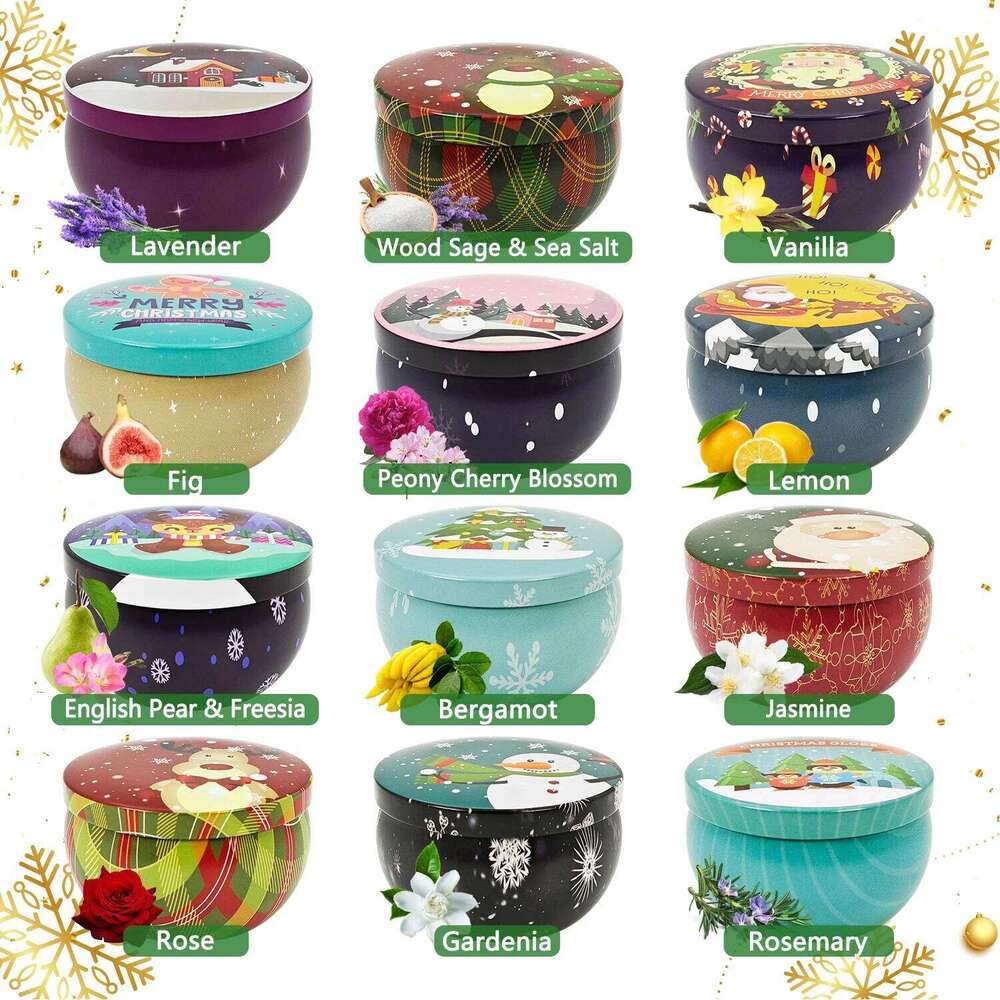 6/12packs of 2.5 ounces about 70.9 grams scented candles, Christmas gifts, gifts W260304