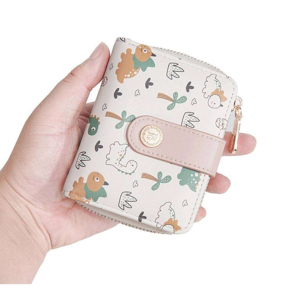 Baellerry Bear Print Wallet for Women Short Ins Style, Cute Animal Coin Purse with Card Slots, Girls Gift Idea C260304