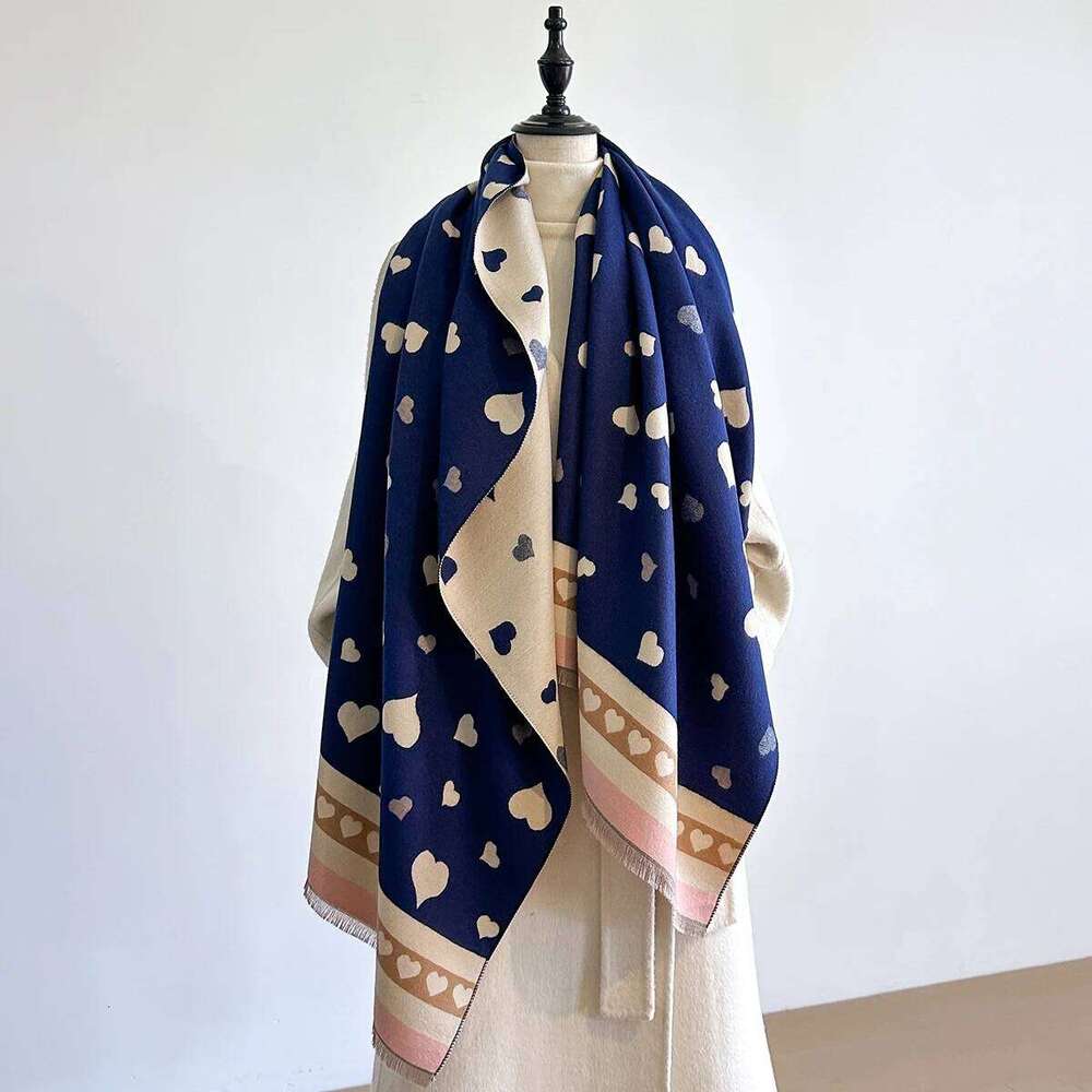 2025 Designed Women's Winter Warm Cashmere Shawl - Fashion Neckerchief Pashmina Head Scarf Wrap Poncho & Echarpe XJ260304