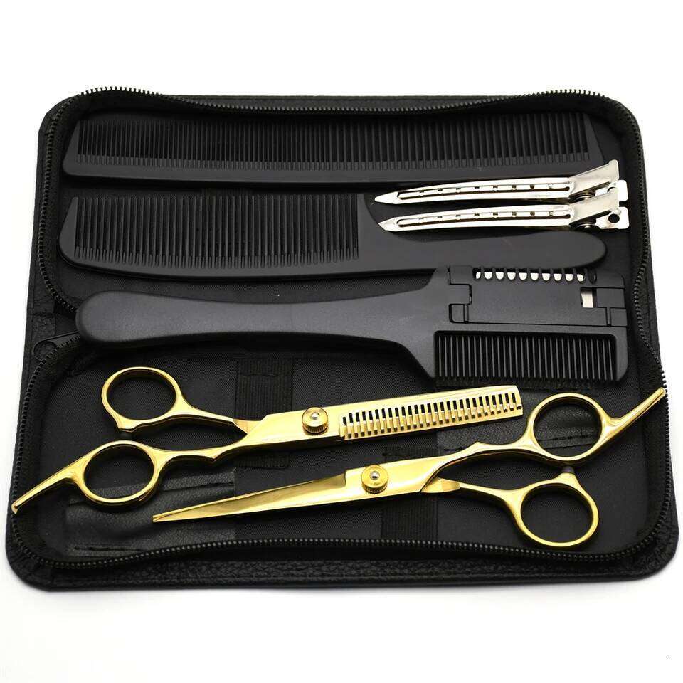 Professional Hairdressing JP Stainless Hair Cutting Thinning Shears Barber Scissors Haircut Set Dropshipping H260303