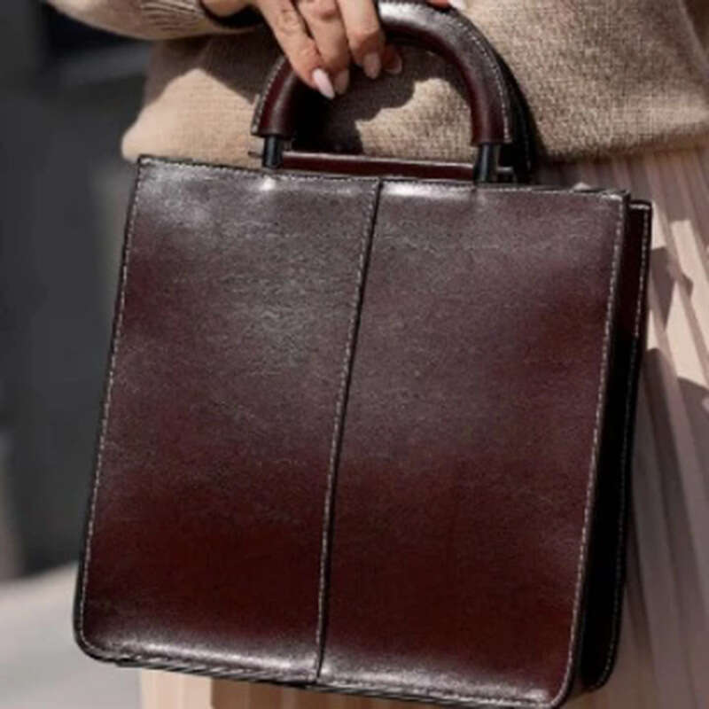 Luxury Shoulder Bags Totes Hobo Genuine Leather Women S New Commuter Handbag Retro Large Capacity Tote Ladies Bag SENYY