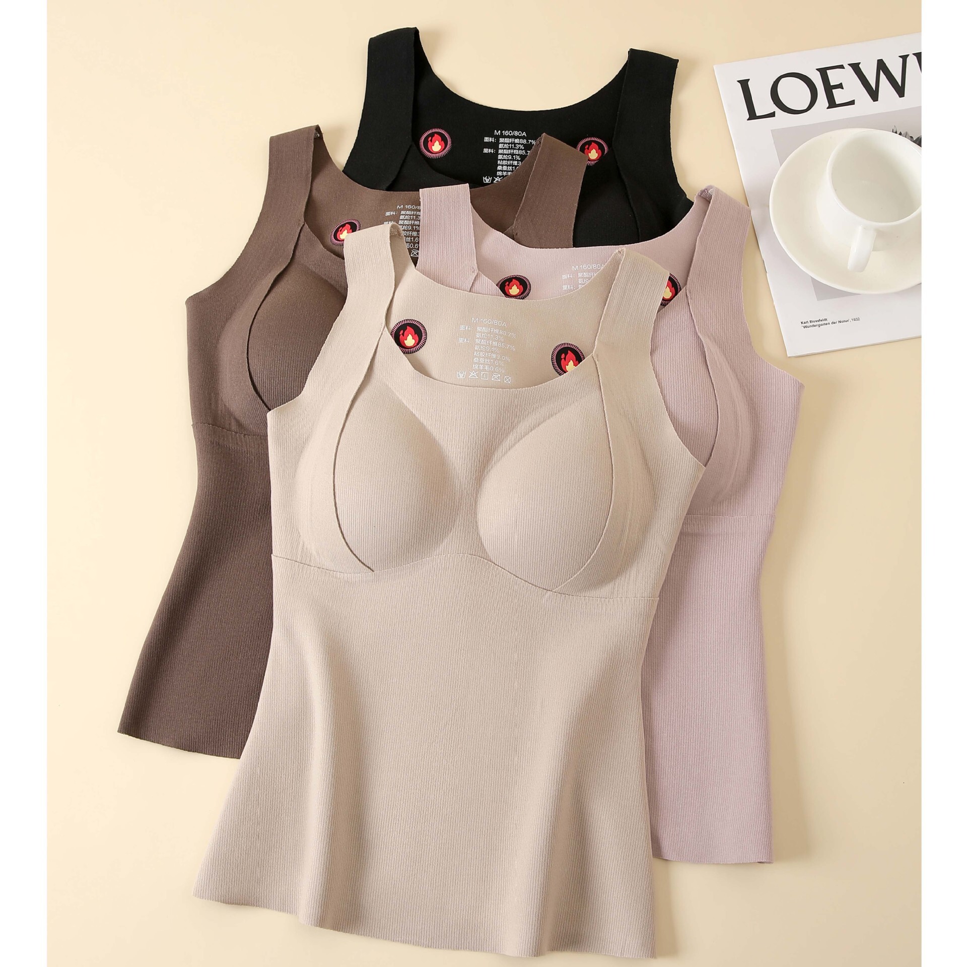 Customized Double-sided Brushed Polo Shirt Designer Shirt Cashmere Silk Vest With Chest Pads And Designer Hoodie Fleece Lining For Women Underwear For Layering