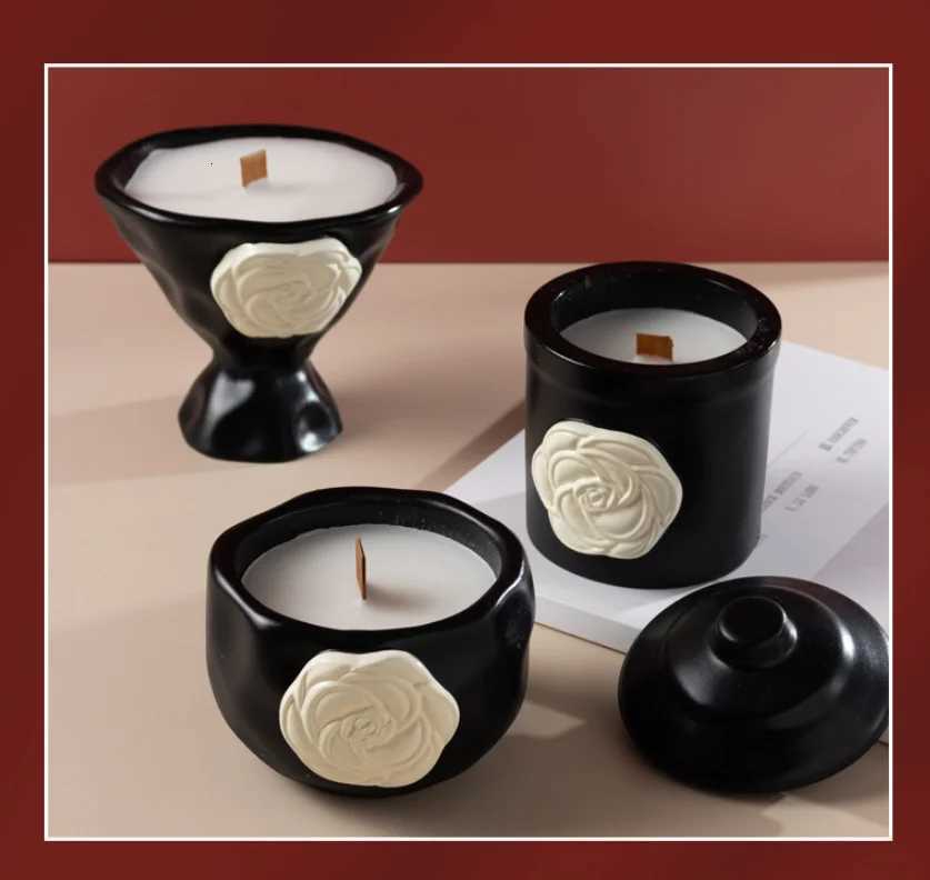 Candle Cup DIY Container Elegant Aromatherapy Candle Holder for Festival GiftsT260304