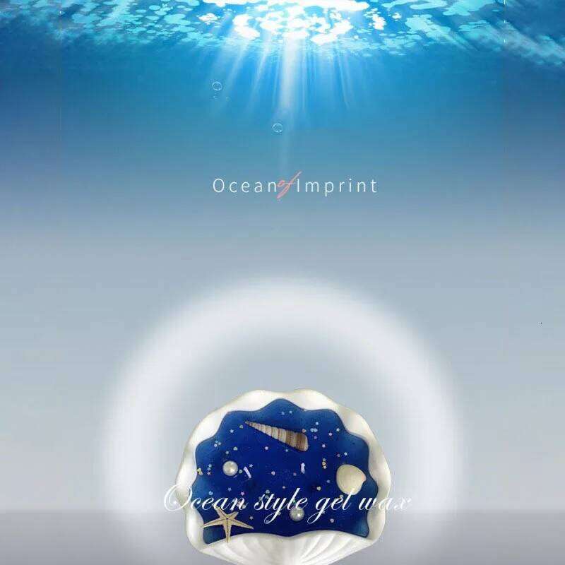 1PCS Ocean Wind Conch Aromatherapy Atmosphere Creative Fragrance Gift Box Jelly Wax Shell Starfish Handmade Candle W260304