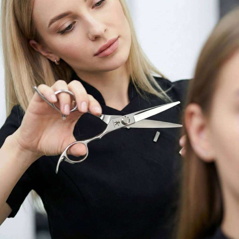 FnLune 6inch Hairdressing Scissor Professional Hairdressers Barbers Stainless Steel Hair Cutting Shears Salon Barber H260303