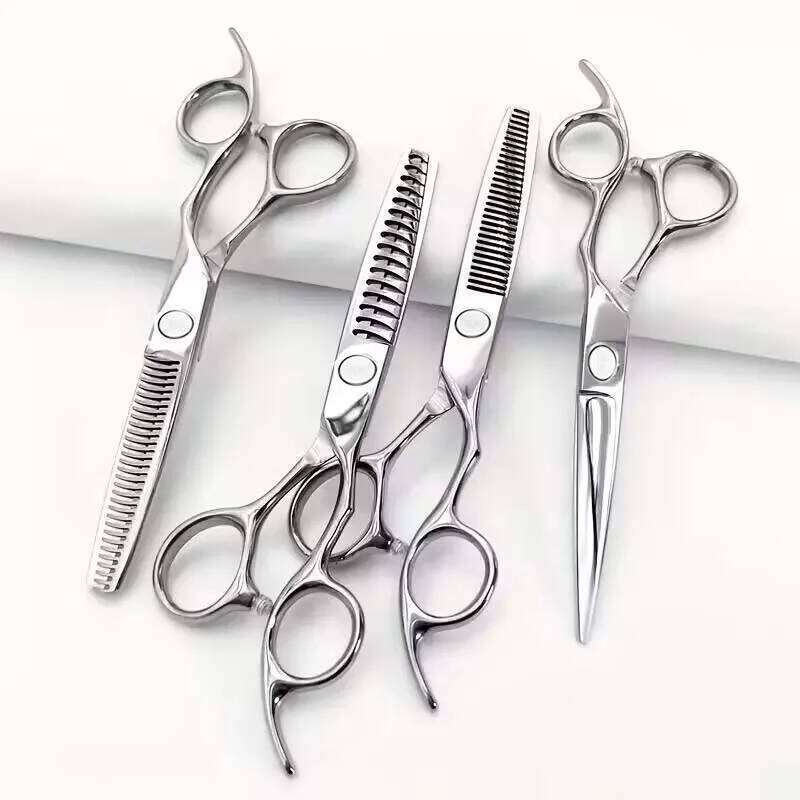 Premium Stainless Steel Cutting Scissors for Salon, Straight, Tooth, Fishbone, and Thinning Care, Hair Styling Sciss H260303