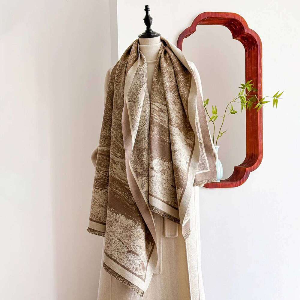 2025 Luxury Brand Winter Cashmere Scarf for Women - Tasseled Grid Printed Shawl, Warm Pashmina Wrap & Foulard Poncho XJ260304