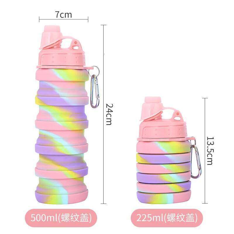 Outdoor Sports Silicone Folding Cup Camouflage Creative Cycling Travel Children Portable Water Bottle S260303