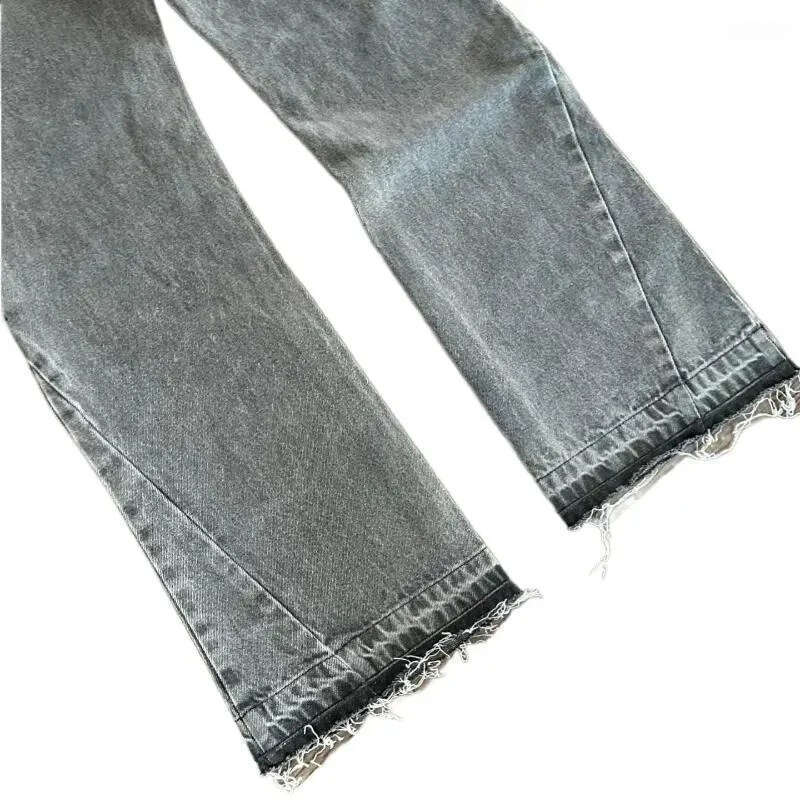 Men's Jeans Retro Washed Embroidery Denim Pants Men Trend Old Money Clean Streetwear Wide Leg Baggy Hip-hop Youth Set Daily Commute Men's Cl - view 8