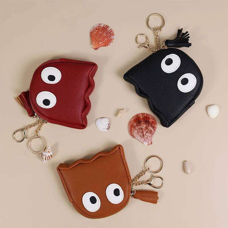 Women's Bag Mini Creative Cartoon Zipper Purse Funny Fashion Pink Color For Girls Cute Keychain Coin PurseSimple C260304