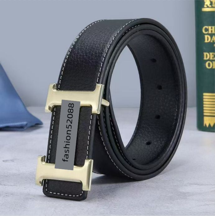 Designer belt fashionable men's belt business luxury belt men's and women's six color gold and silver smooth buckle 3.8cm belt can be carried in 105cm-125cm with box AAAAA