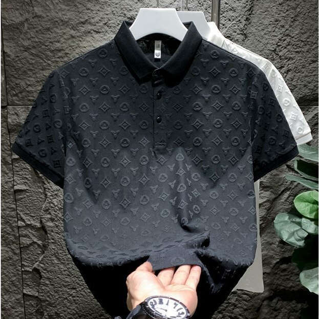 High-End Men's Niche Short-Sleeve Summer New Polo Shirt Fashion Trendy Brand Thin T-Shirt Luanyun
