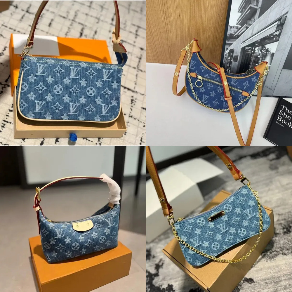 Luxury Bag Designer Jean Shoulder Woman Crossbody Bag Blue Purses Vintage Handbags For Women Tote Bags