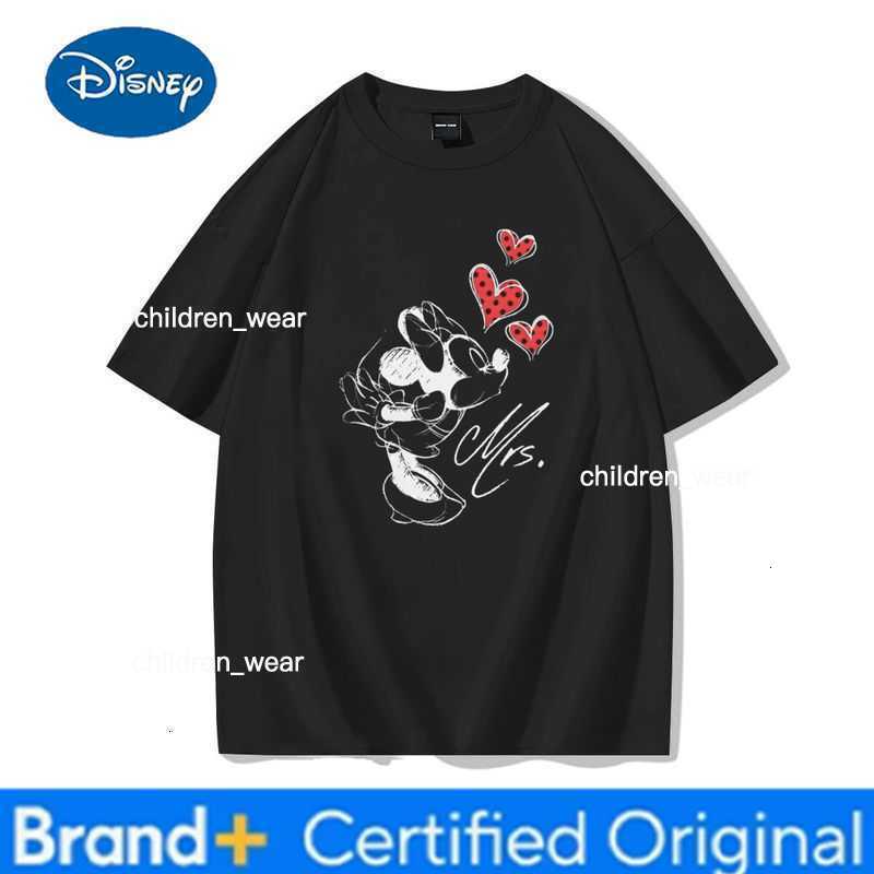 Disney Couples Matching T Shirt Cute Cartoon Characters Mr Mrs Shirts for Unisex Mickey Minnie High Quality Cotton Couple T-shirt H260304
