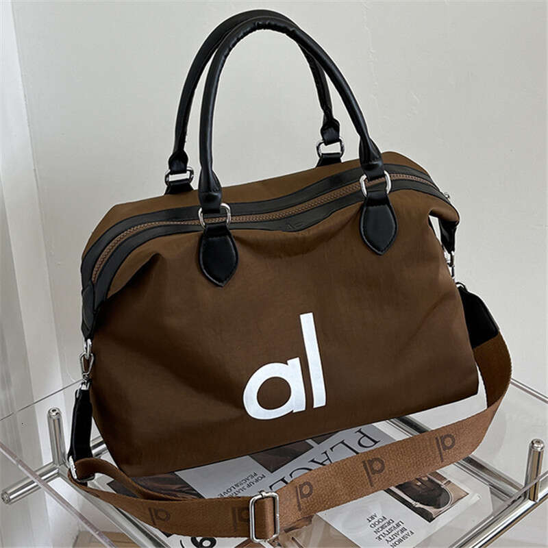 New Women Bag Designer Men and Women Fitness Handheld Aloismness Bag Tote Bags Yoga Large Capacity Short Distance Travel Bag Canvas Shopper Humbags