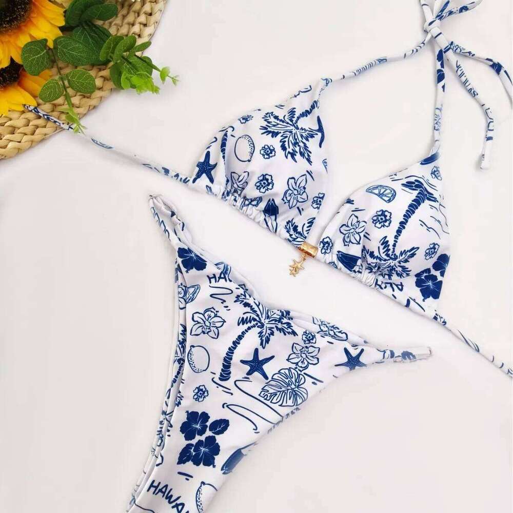 2026 New Wave Point Bikini Set Beachwear Print Swimwear Biquine Brasileiro Bathing Suit Women Sexy Swimsuit Y260303