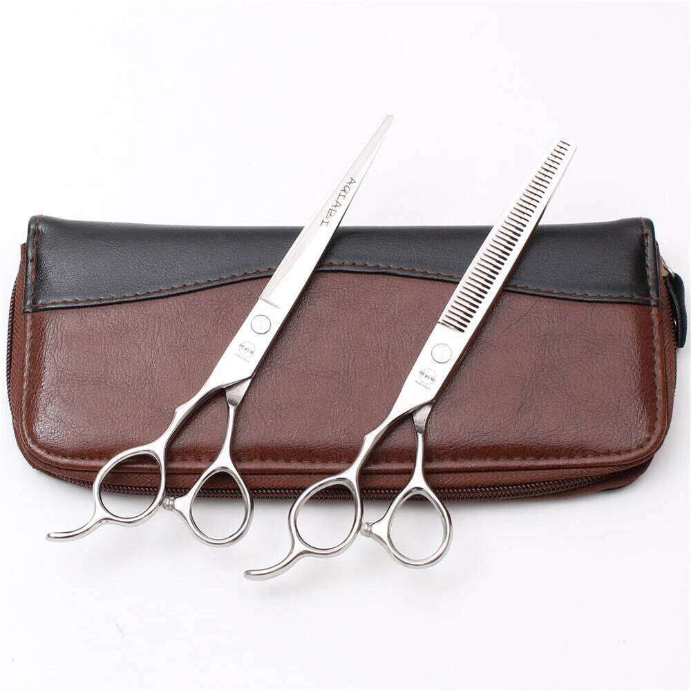 Left Hand Hairdressing 5.5'' 6'' 7'' Cutting Shears Thinning Professional Hair Scissors Barbers Shop A8000 H260303