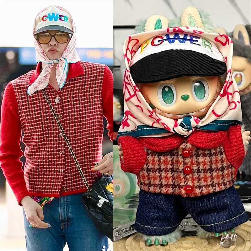 G-Dragon Same Style Idol Outfit Set 30 Styles with Headscarf Glasses Bag for 17cm Labubu Dolls DIY Collection AccessoriesT260304