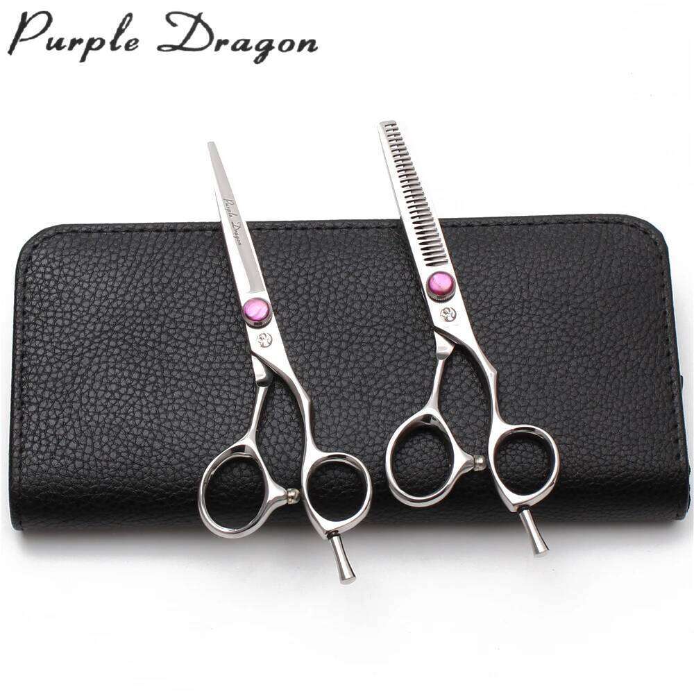 5.0" 5.5" 6" JP 440C Purple Dragon Professional Hairdressing Cutting Shears Thinning Salon Hair Scissors Z9014 H260303