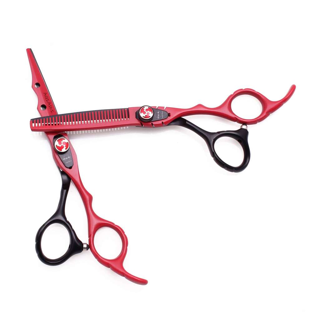 6'' Professional Hair Scissors Cutting Shears Thinning Hairdressing Razor Set Haircut Salon Barber Home 440C Dropshipping A1019 H260303