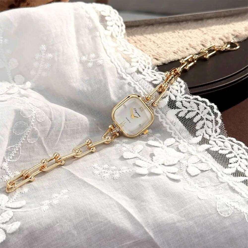 Vintage Square Bracelet U-Shape Clasp Design Luxury Ladies Elegant Gift Quartz Watch XJ260303