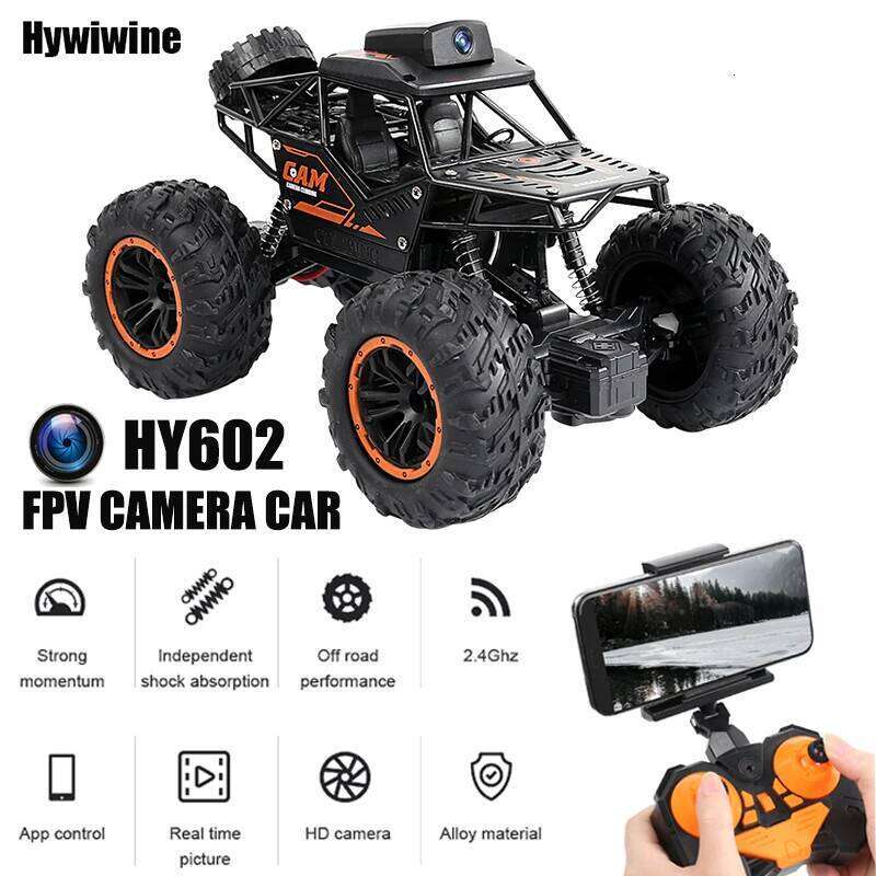 Rc Car With HD Camera FPV WIFI Machine On Remote Control Stunt 1:18 2.4G SUV Radiocontrol Climbing Toys For Kids on a Sign Z260303