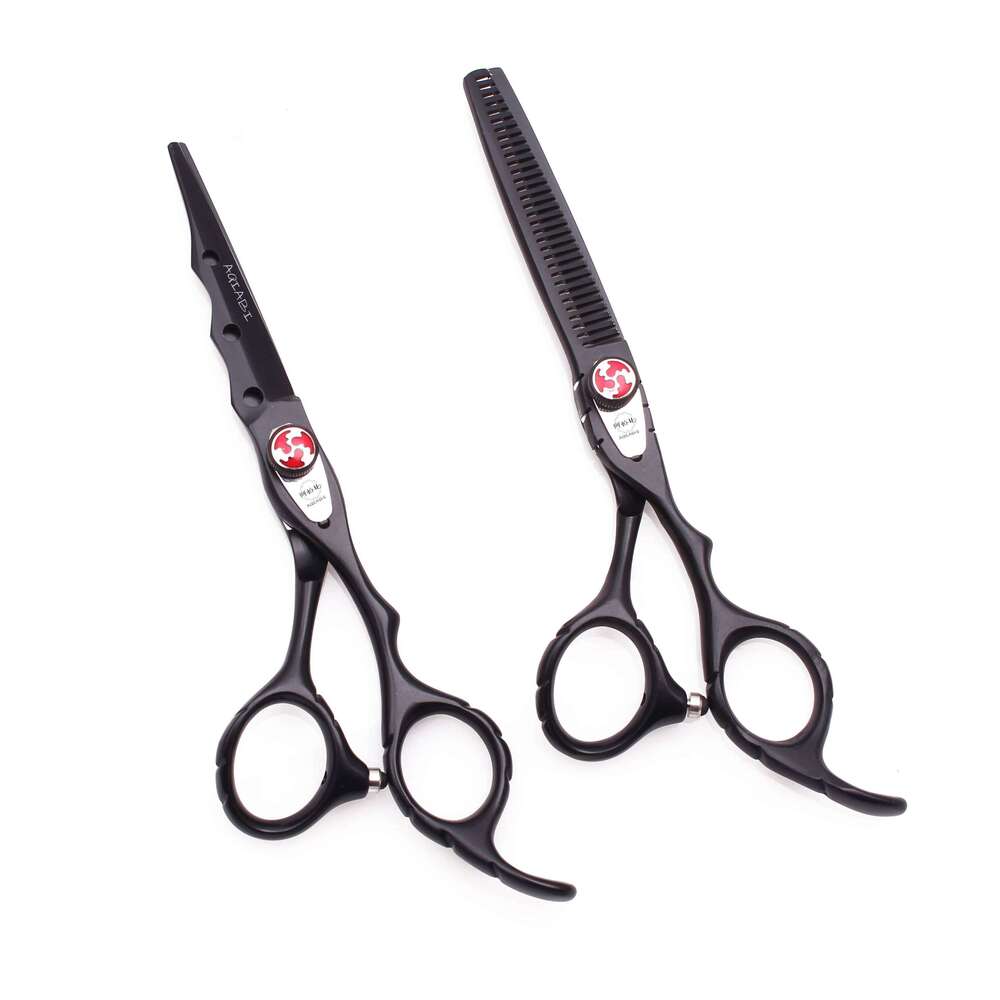 6'' Professional Hair Scissors Cutting Shears Thinning Hairdressing Razor Set Haircut Salon Barber Home 440C Dropshipping A1019 H260303