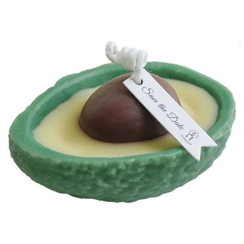 Imitation Avocado Aromatherapy Scented Candle, Soy Wax Candles Aromatherapy, Birthday Candle Wedding, Home Decoration for Party W260304
