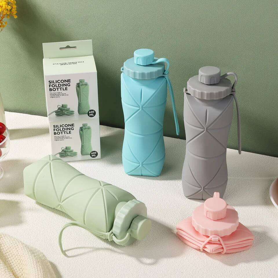 New Creative Silicone Folding Outdoor Portable and Scalable Sports Bottle Travel Water Handy Cup S260303 f51