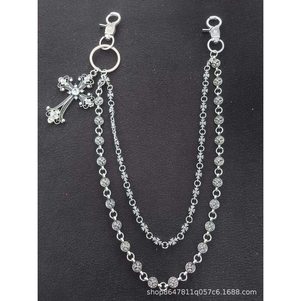 Pants Bag Sword Round Bead Cross Waist Lobster Clasp Pendant Jeans Chain