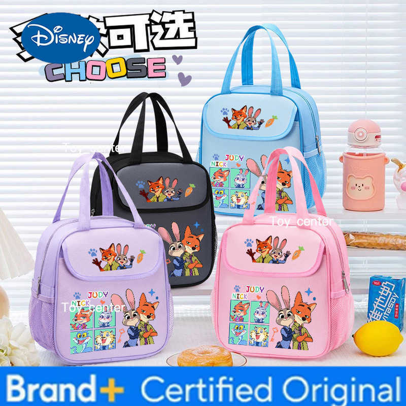 Zootopia Animal City Insulated Bag Nick Judy Cute Lunch Box Bag Student Carrying Rice Insulated Office Handheld Bento Bag H260304