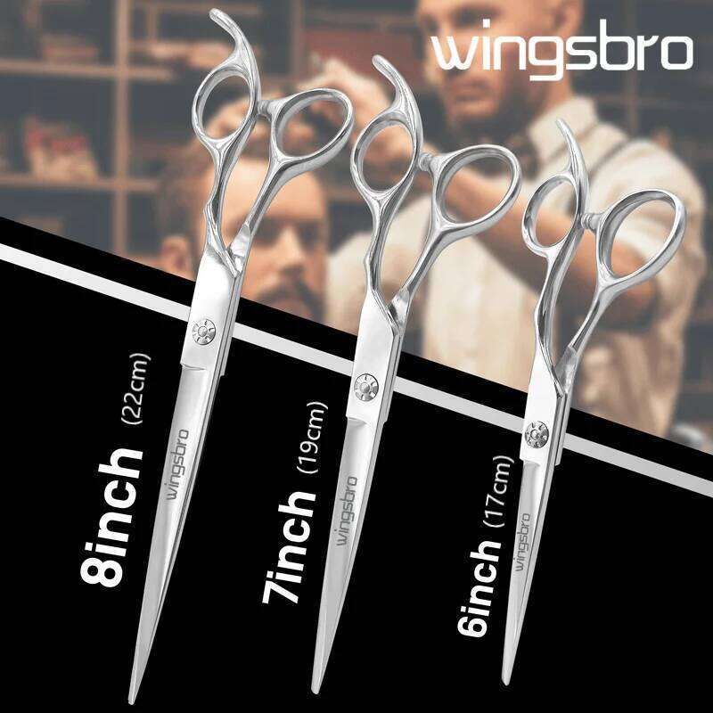 6.5" 7.5" 8.5" JP Stainless Hairdressing Cutting Hair Grooming Scissors Barber Shears H260303