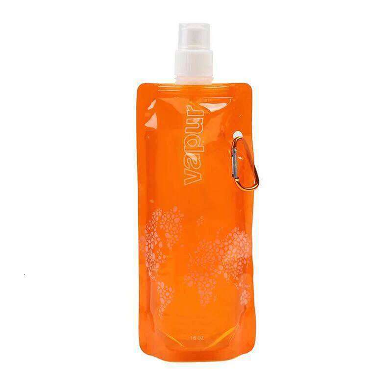 480ml Portable Ultralight Foldable Soft Flask Bottle Outdoor Sport Hiking Camping Bag Folding Water Bucket S260303