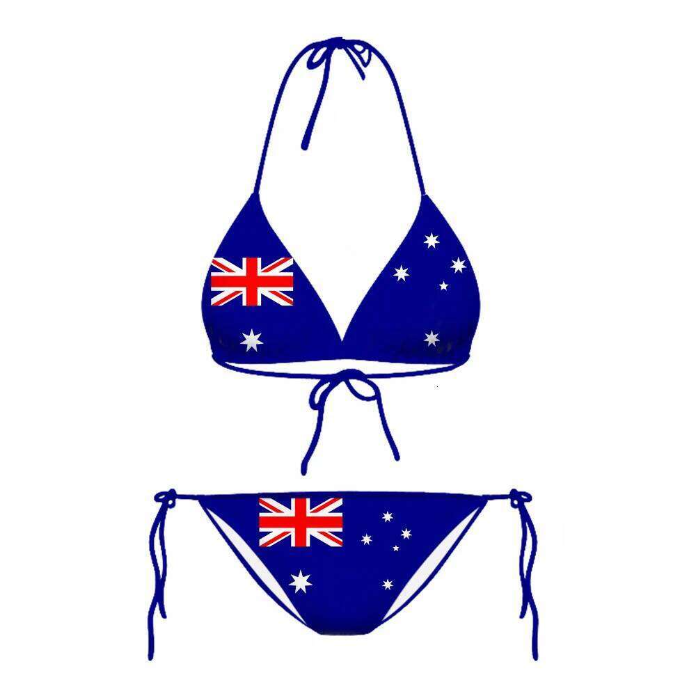 CLOOCL Australia Flag Sexy Sets Fashion 3D Print Swimsuit Beach Pool Vacation Adjustable Lacing Bikini Suits No Chest Pad Y260303