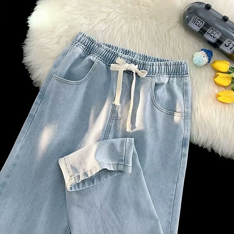 Designer Pants Southeast Asia's Best-selling Spring And Autumn Denim Pants Men's American High Street Casual Pants Loose Straight-leg Trousers