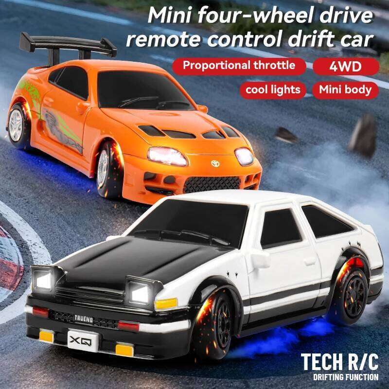 New 2.4G RC Drift 1/64 4WD Remote Control Car High Speed Stunt Toys Radio Controlled Mini Racing Cars Desktop Decor Kids Toy Z260303