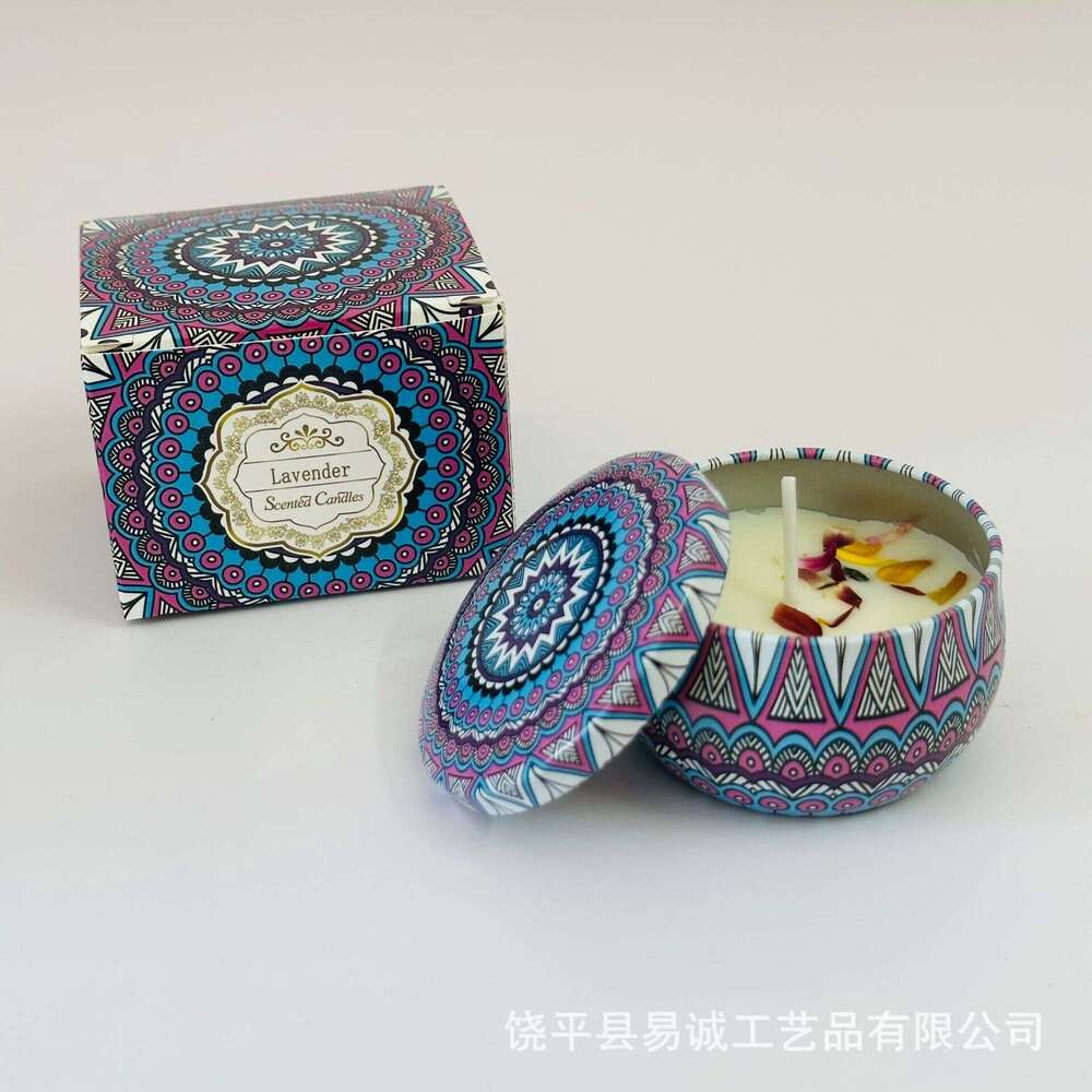 Cross-Border Dried Flower Large Jar Soy Wax Gift Birthday Present Floral Fragrance Aromatherapy Candle Wholesale W260304