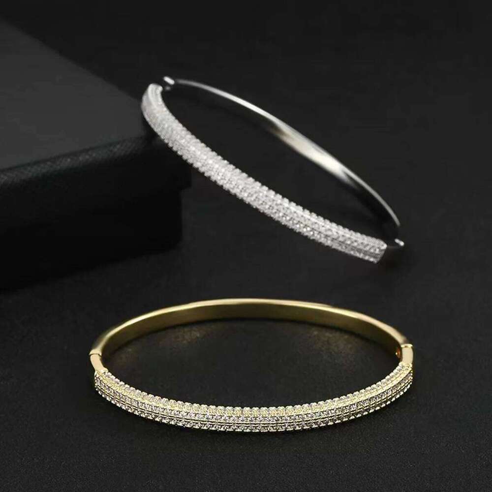 Micro Inlaid Charm Bracelet for Women, Handicraft, High Grade Feeling, Full Zircon Circle, Exquisite Light Luxury, New XJ260303