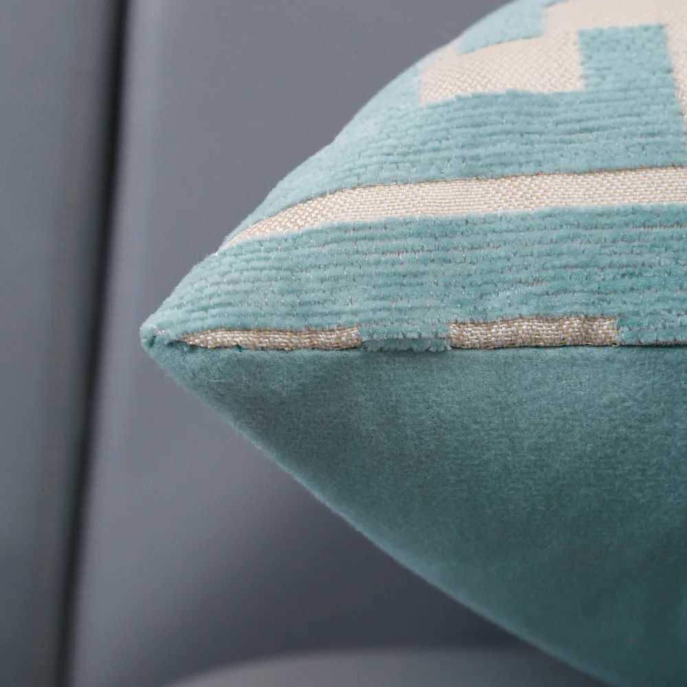 European Luxury Chenille Cushion Cover, Jacquard Decor for Sofa Living RoomT260304