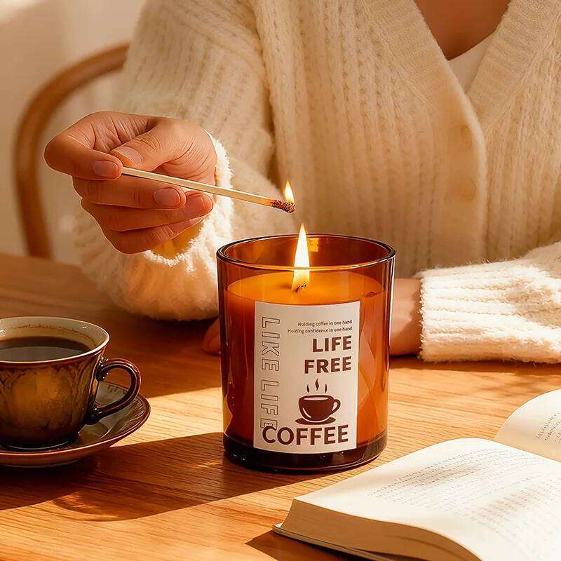 Charcoal-grilled Coffee, Cigars, Scented Candles, Smokeless Soy Jars, Wax Ornaments, Niche High-end Creative Souvenirs W260304