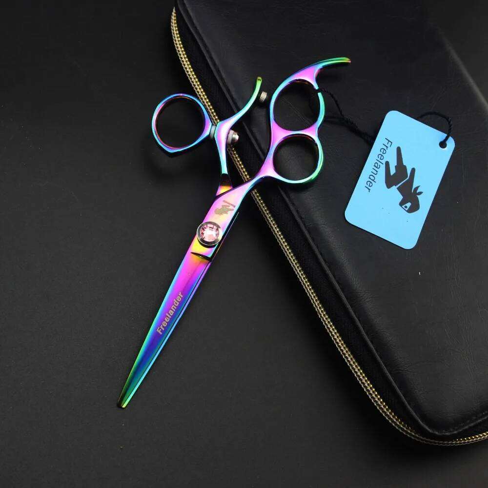 6.0in. Freelander Rotate the handle Profissional Hairdressing Cutting Scissors Set Barber Shears High Quality Salon H260303