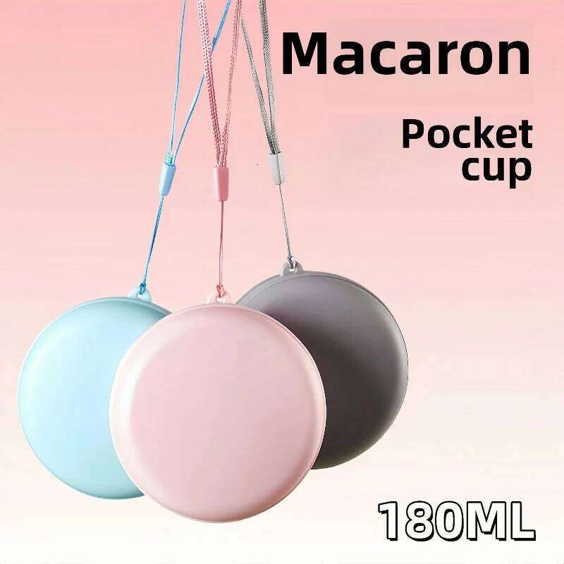 180ml Foldable Silicone Water Cup Portable Travel Mug Outdoor Camping Food Grade for Hiking Sports and Daily Use S260303