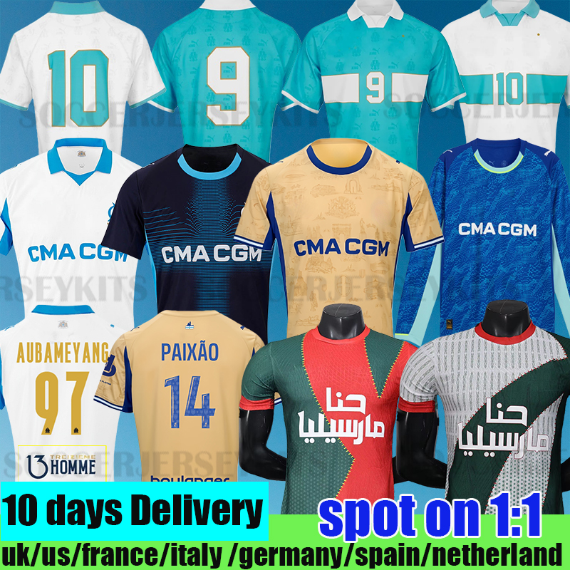 Marseille soccer jersey 25 26 OM football jerseys kit shirt maillot de foot GREENWOOD 4th fourth PAVARD MEDINA PAIxao MAUPAY OUNAHI 2025 2026 Kids hommes