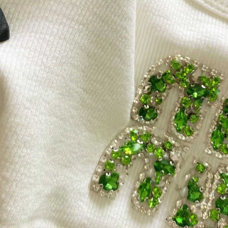 Vest Spring Summer New Heavy Crystal Rhinestone Letter Slim Fit Base Camisole Women Sleeveless Top T260304