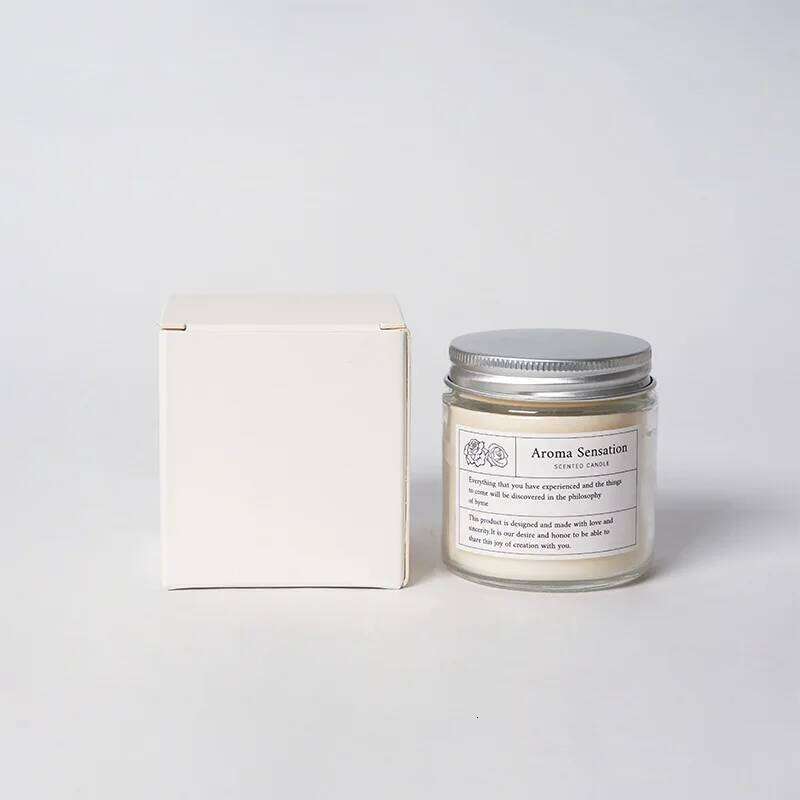 6x7cm Transparent Glass Cup Candle, Smokeless Elegant Soy Wax, Portable Travel Set Bedroom Scented High-end Souvenir W260304