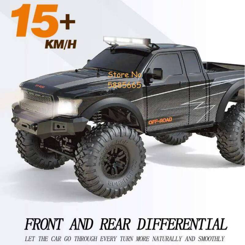 4WD 1/10 Professional Truck Hobby Grade 2.4G Large Off Road Headlight High Speed Remote Control Car Adult RC Cars Toy Z260303
