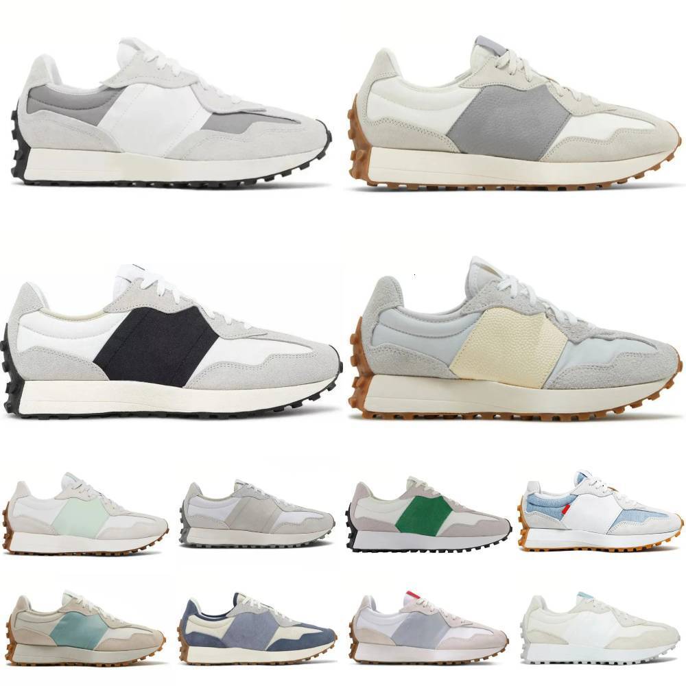 Brand New N327 Running Men Women Runners Sneakers Black White N Logo 327s Mens Trainers Light Grey Farmers Market Wheat Multicolor Burgundy Sea Salt Designer Shoes B6