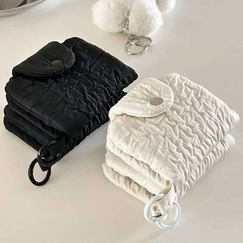 1 Pc Simplicity Purse for Women Girl Fashion Chic Beige Black Color Student Card Wallet Mini Portable Cute Coin Storage Bag C260304